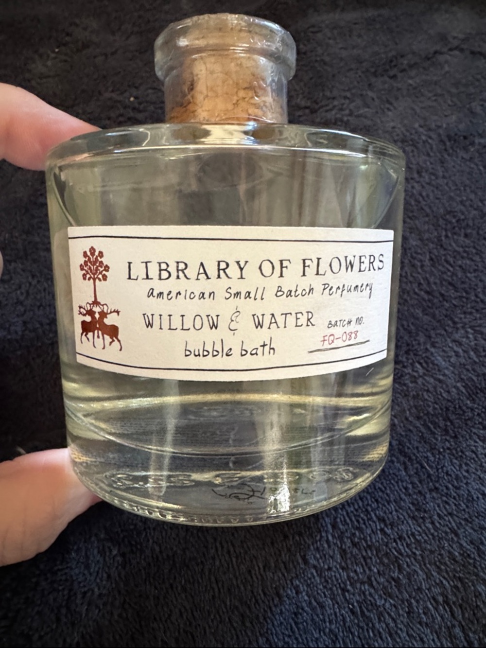 Willow & Water Bubble Bath - library of flowers 6.76oz